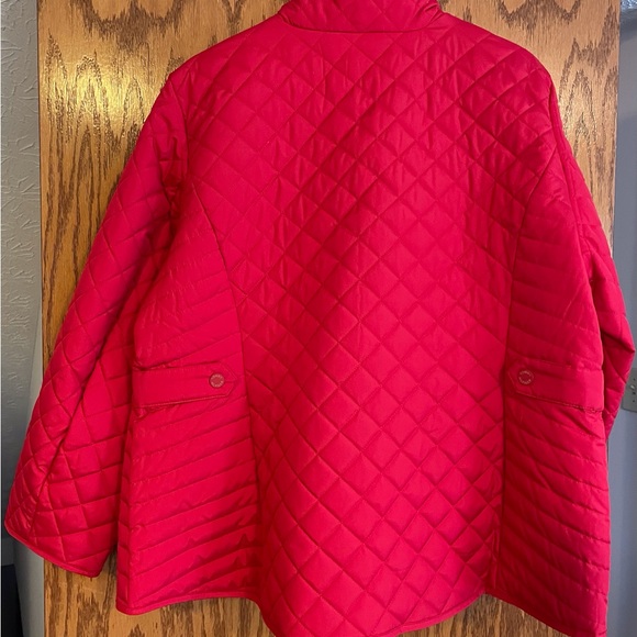 Tommy Hilfiger Woman’s Coat Jacket Red Diamond Quilt 2X - Picture 2 of 10